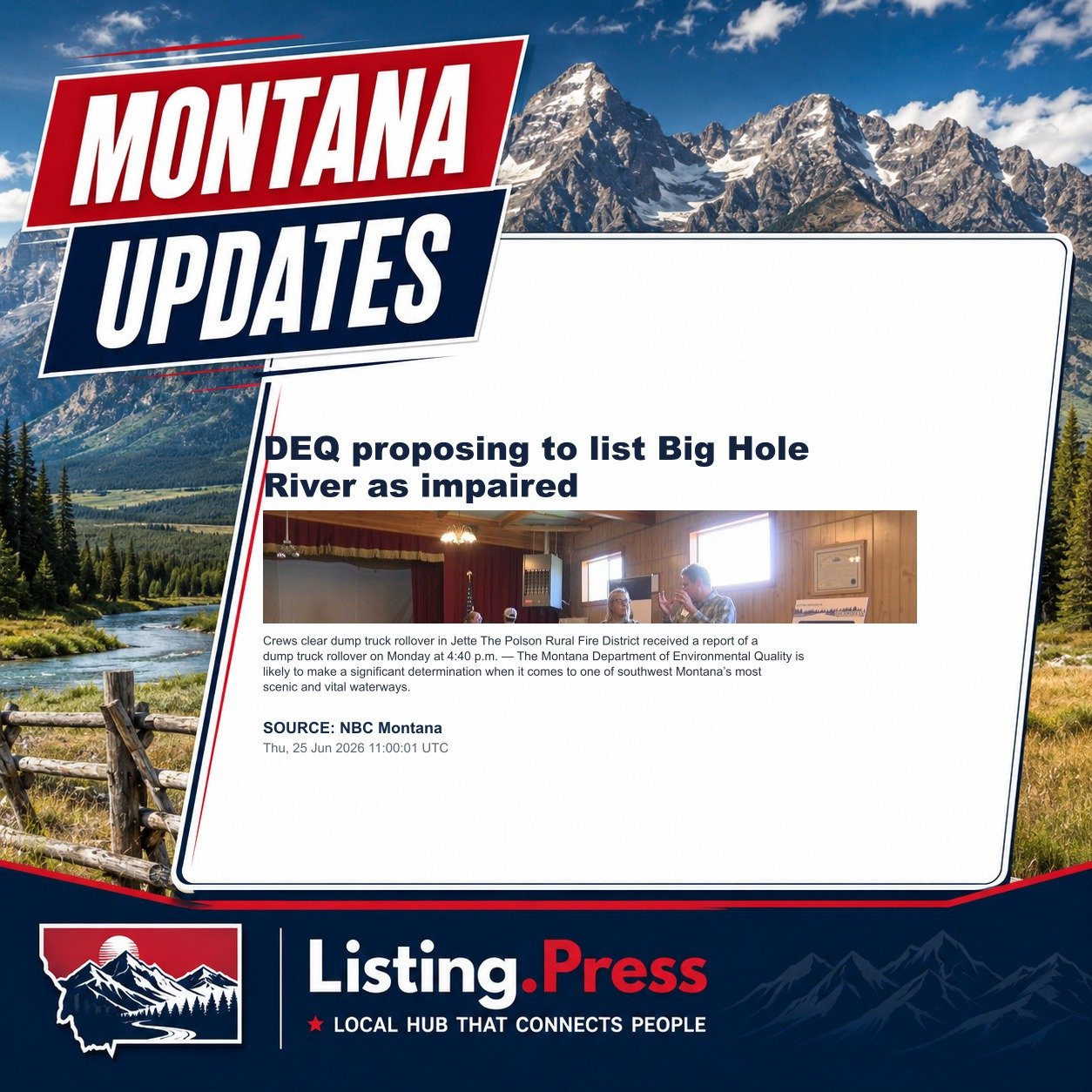 DEQ proposing to list Big Hole River as impaired