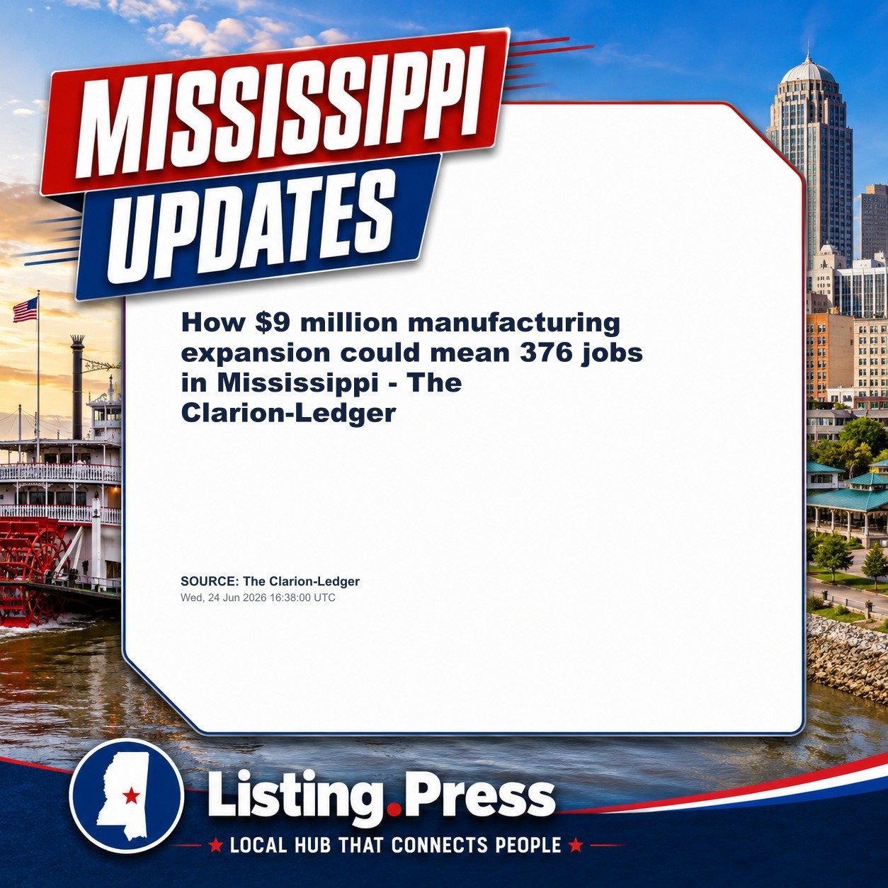 How $9 million manufacturing expansion could mean 376 jobs in Mississippi - The Clarion-Ledger