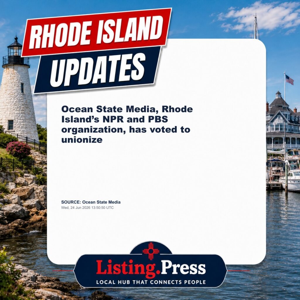 Ocean State Media, Rhode Island’s NPR and PBS organization, has voted to unionize