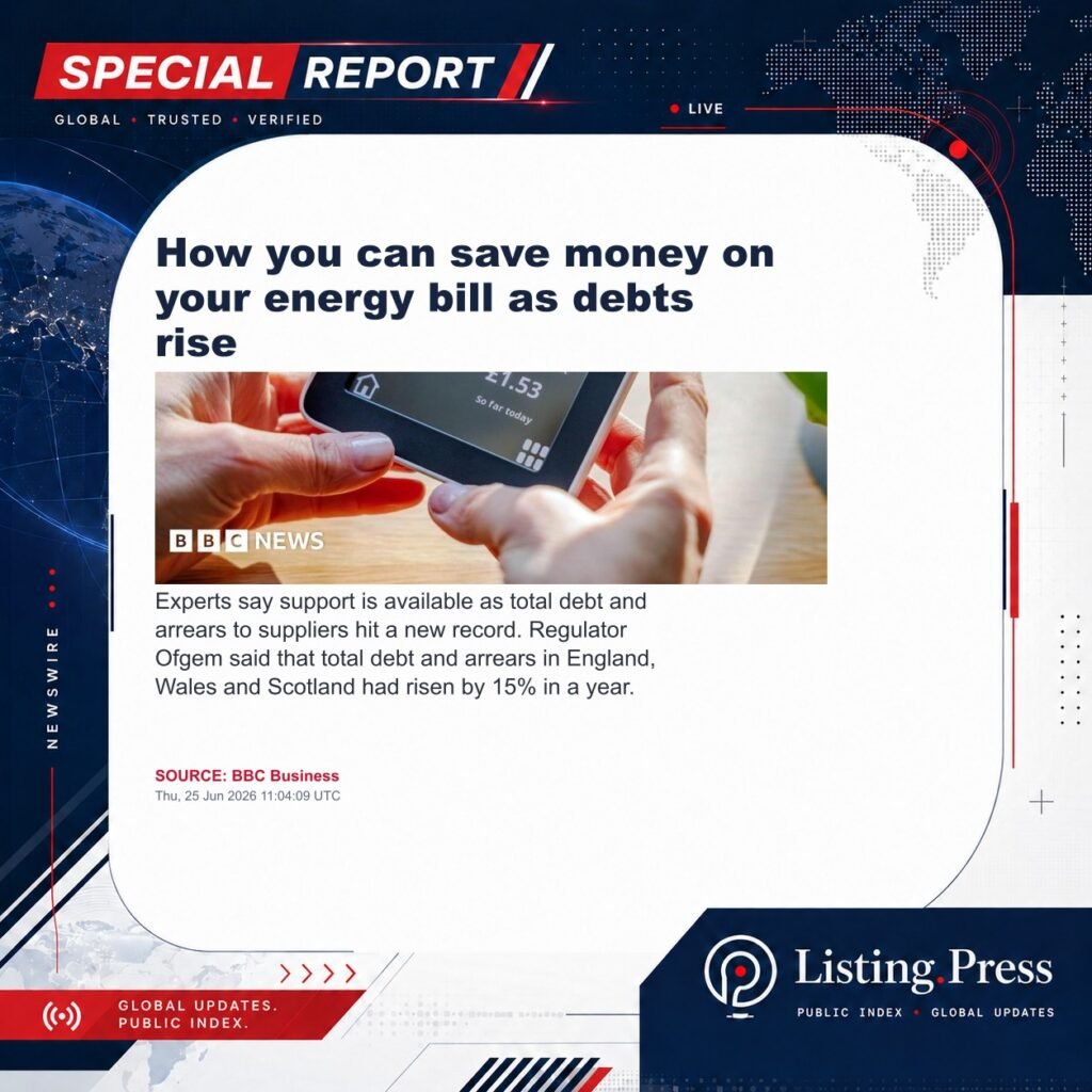 How you can save money on your energy bill as debts rise