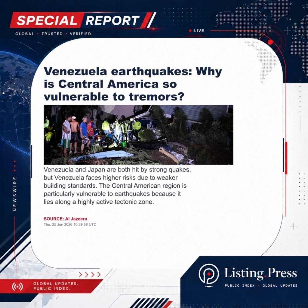 Venezuela earthquakes: Why is Central America so vulnerable to tremors?