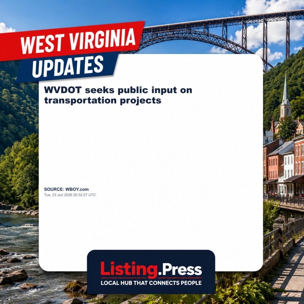 WVDOT seeks public input on transportation projects