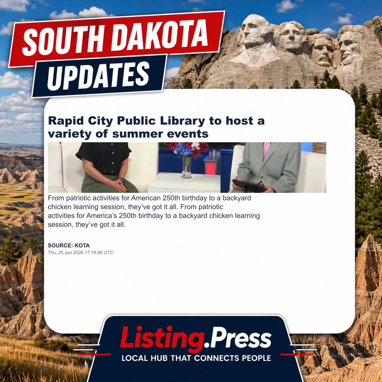 Rapid City Public Library to host a variety of summer events