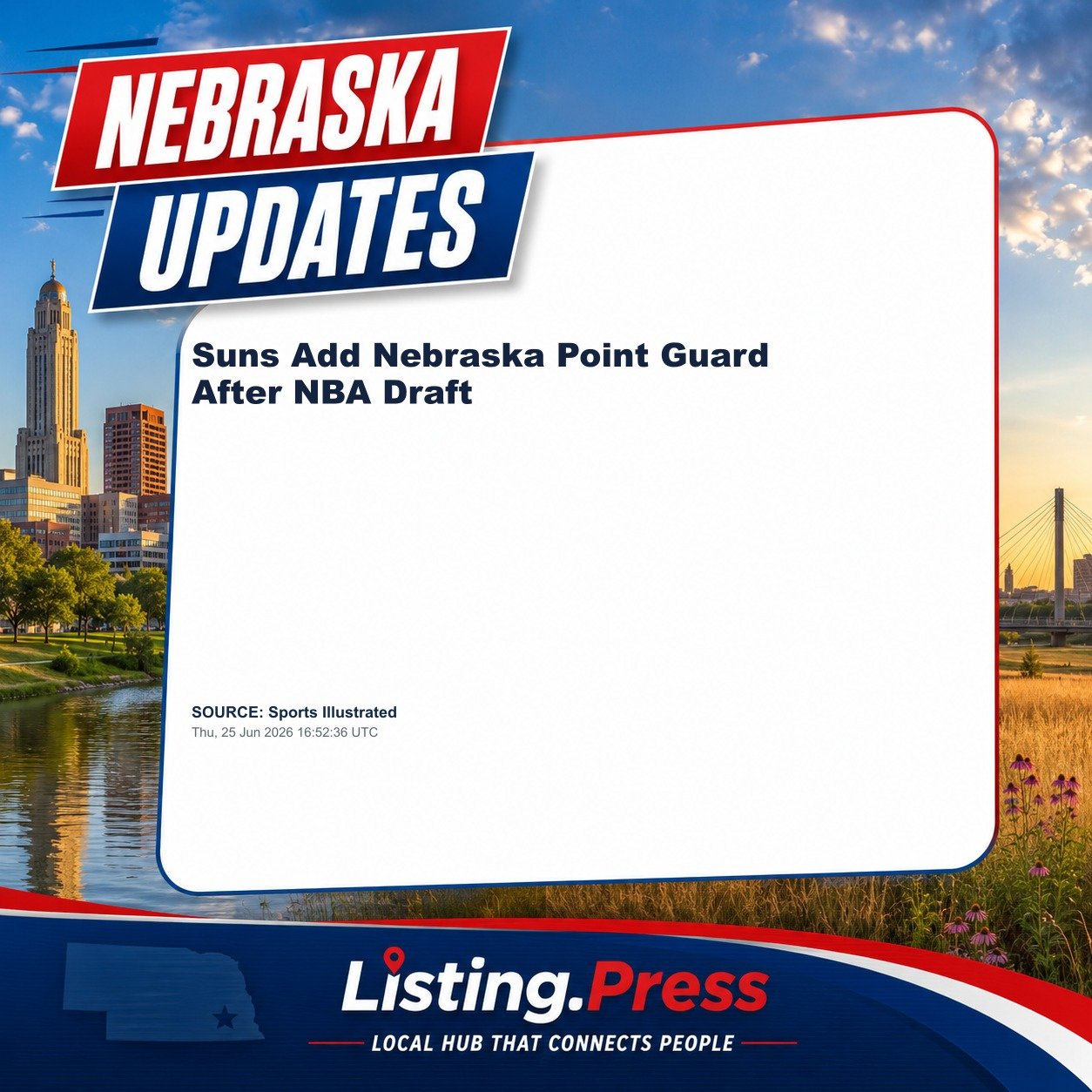 Suns Add Nebraska Point Guard After NBA Draft