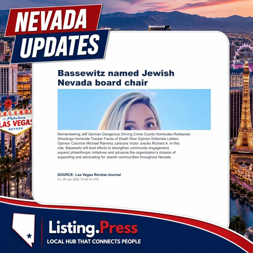 Bassewitz named Jewish Nevada board chair