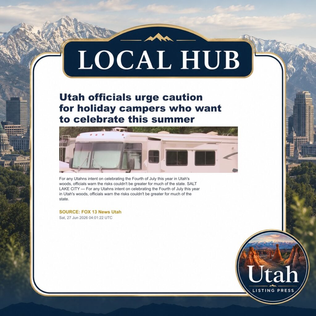 Utah officials urge caution for holiday campers who want to celebrate this summer