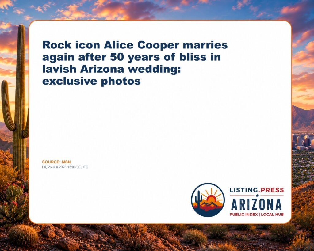 Rock icon Alice Cooper marries again after 50 years of bliss in lavish Arizona wedding: exclusive photos