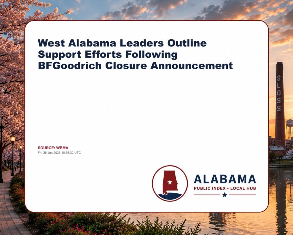 West Alabama Leaders Outline Support Efforts Following BFGoodrich Closure Announcement