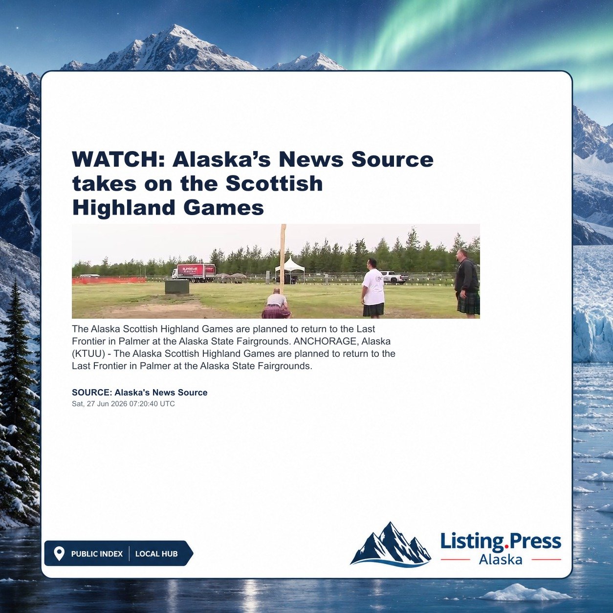 WATCH: Alaska’s News Source takes on the Scottish Highland Games