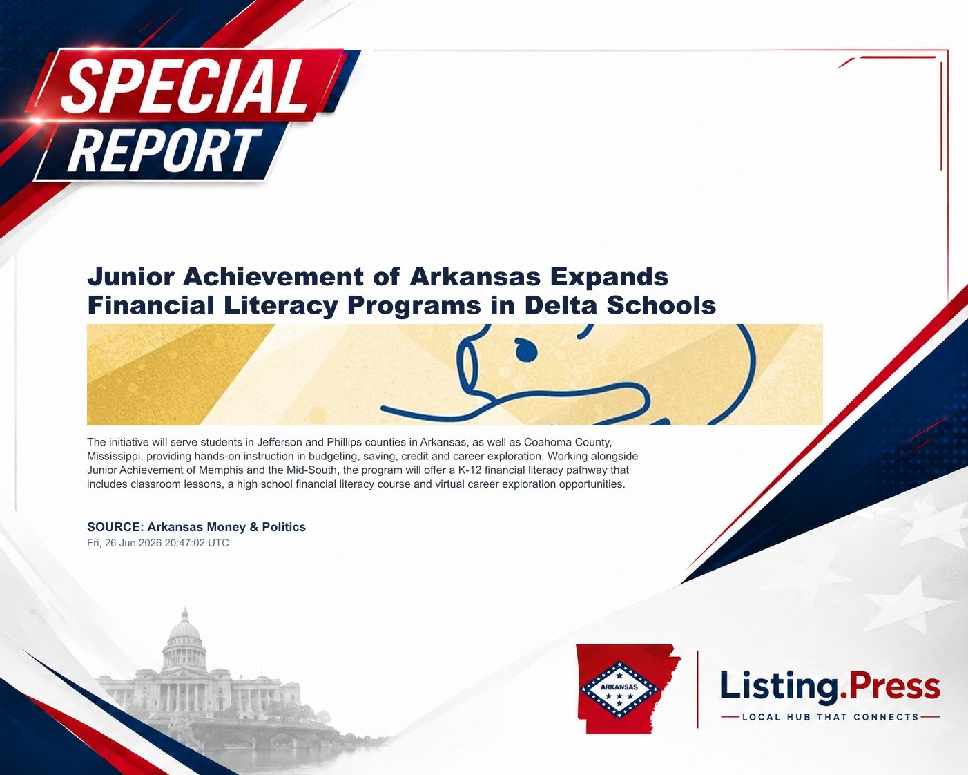 Junior Achievement of Arkansas Expands Financial Literacy Programs in Delta Schools