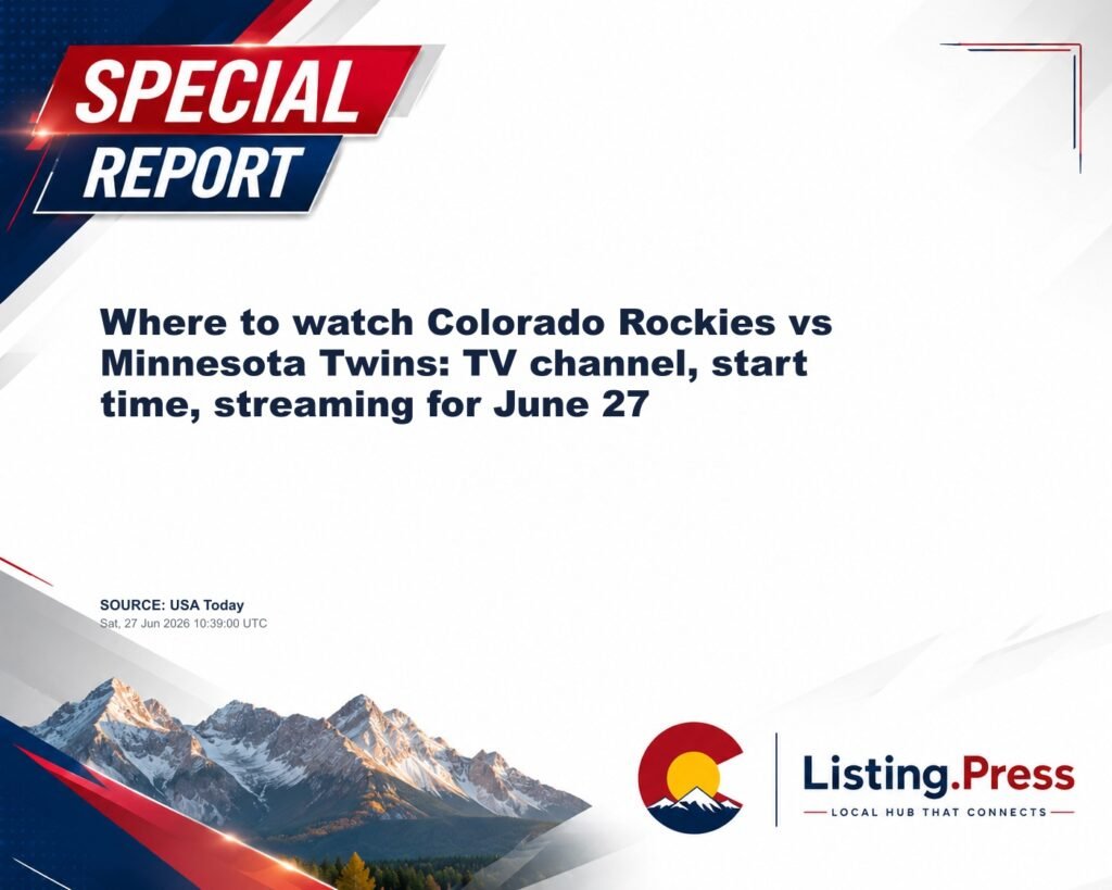 Where to watch Colorado Rockies vs Minnesota Twins: TV channel, start time, streaming for June 27