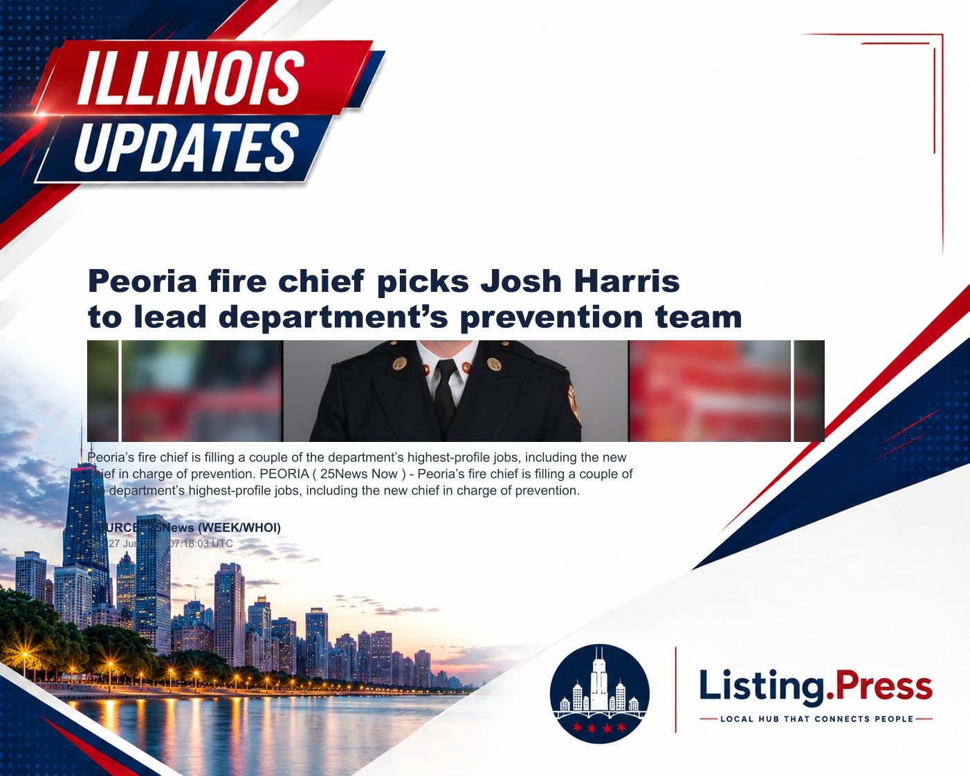 Peoria fire chief picks Josh Harris to lead department’s prevention team