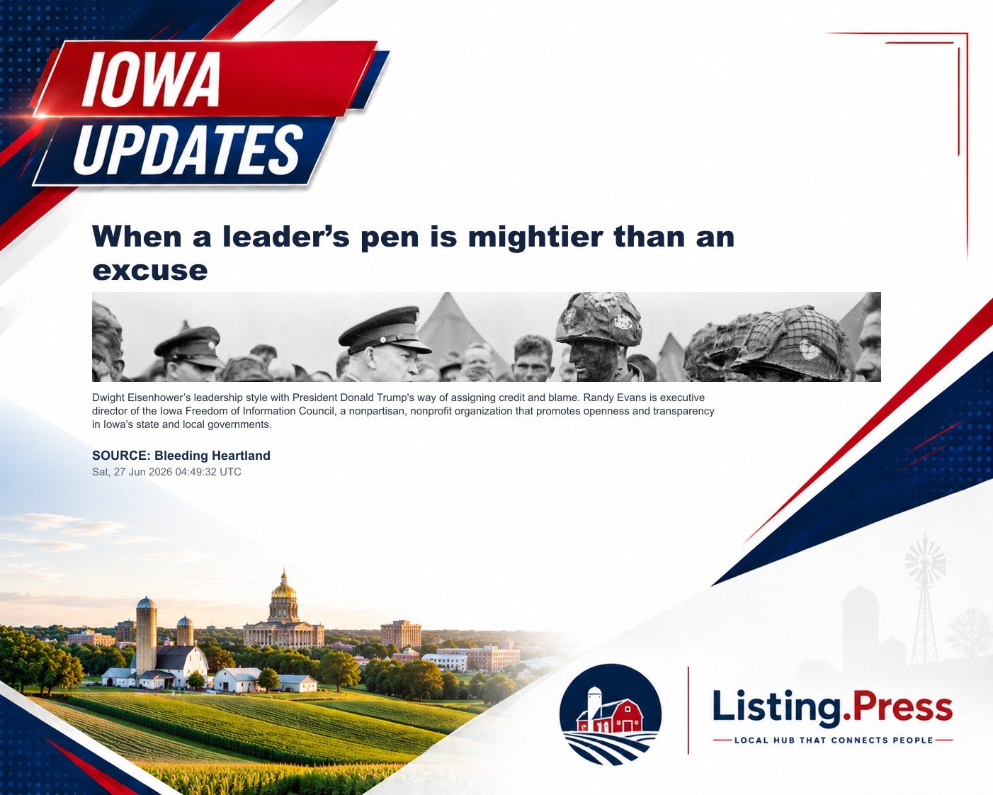 When a leader’s pen is mightier than an excuse