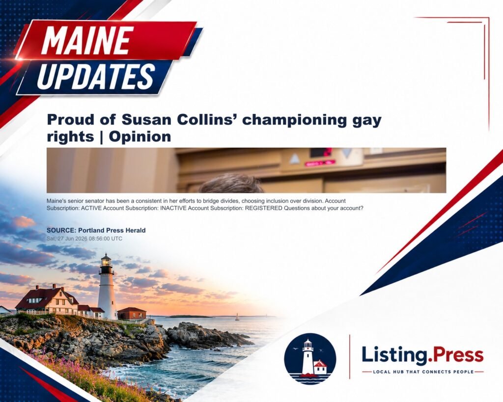Proud of Susan Collins’ championing gay rights | Opinion