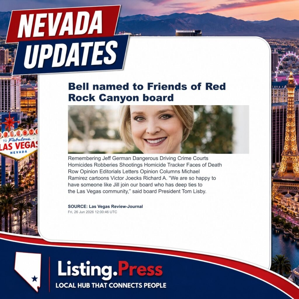Bell named to Friends of Red Rock Canyon board