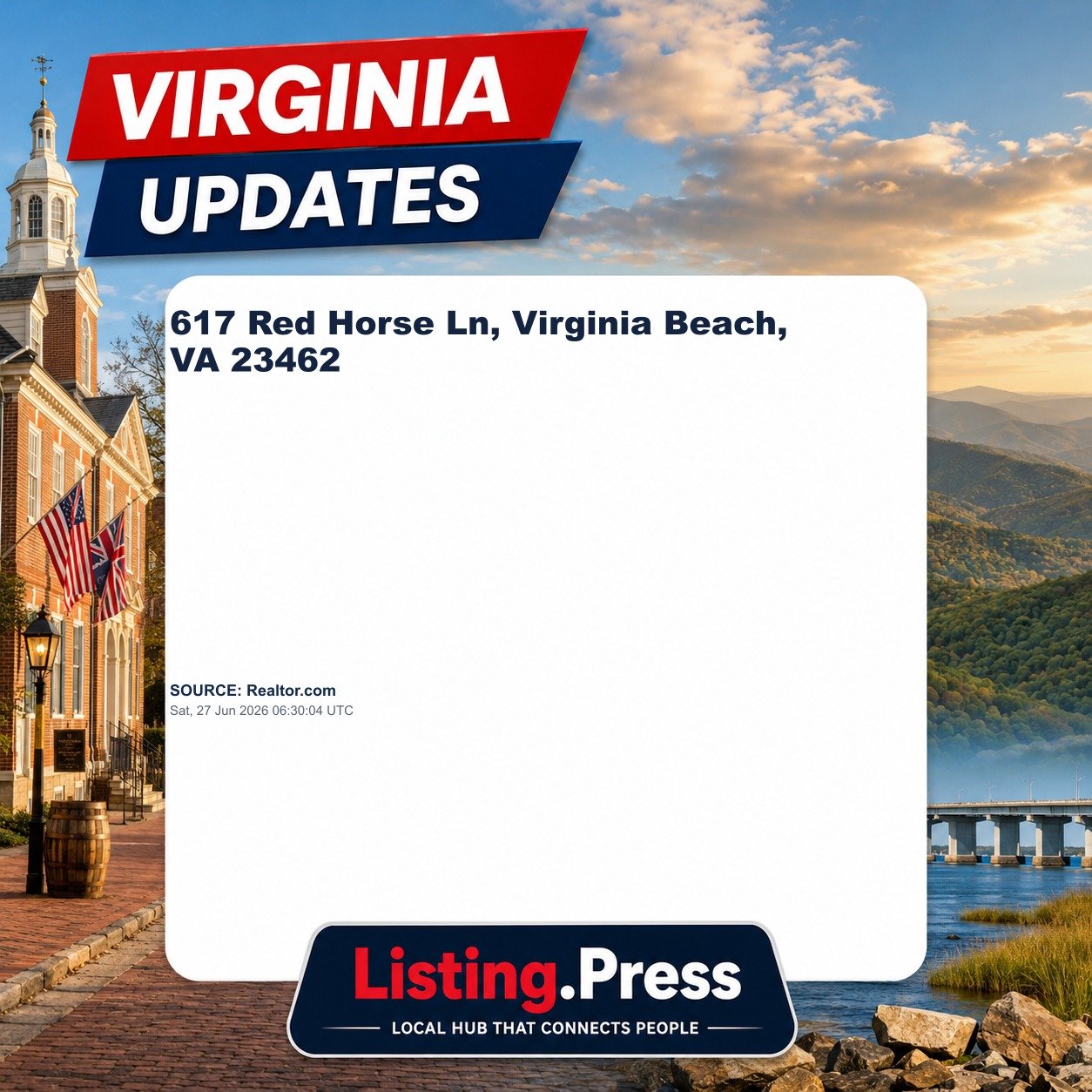 617 Red Horse Ln, Virginia Beach, VA 23462