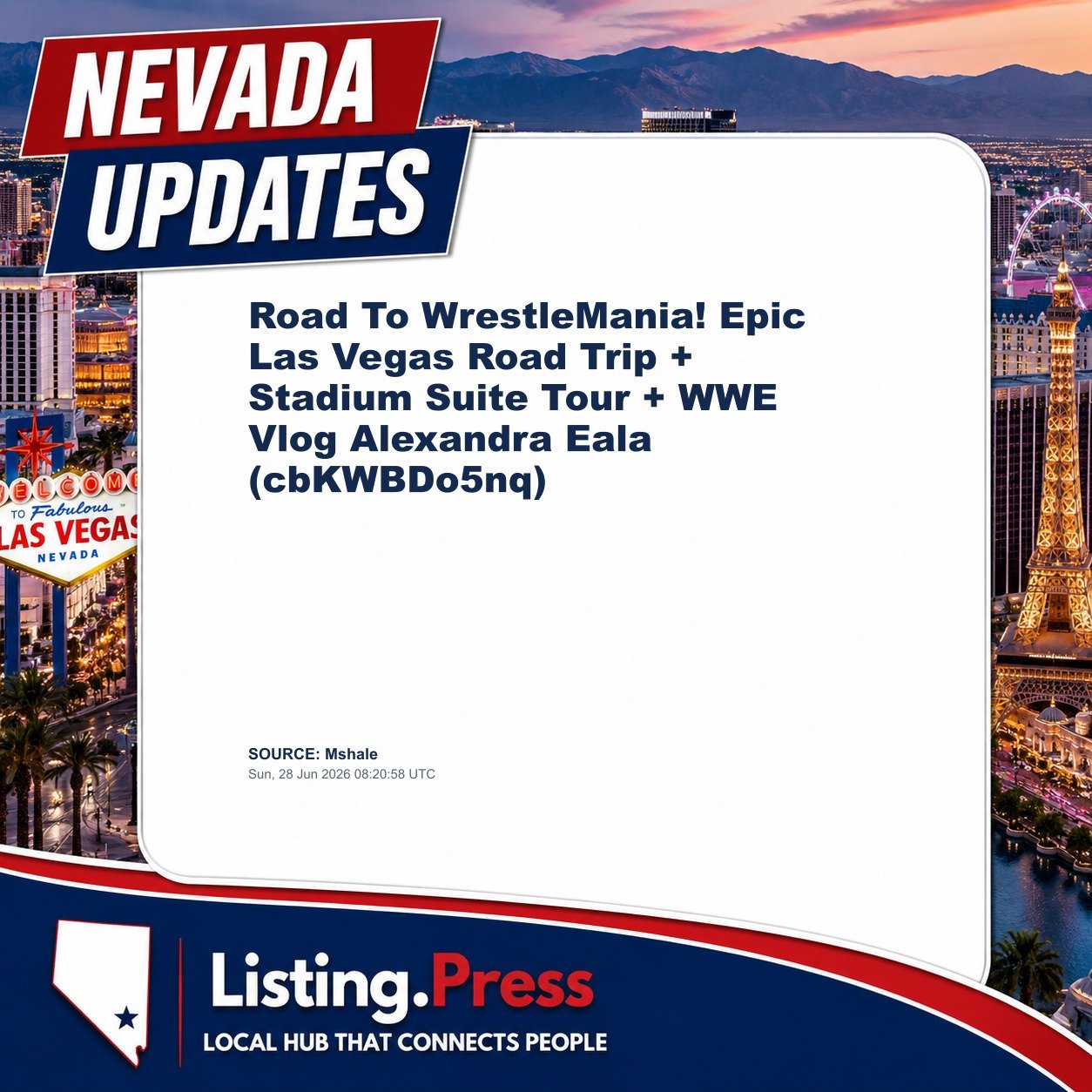 Road To WrestleMania! Epic Las Vegas Road Trip + Stadium Suite Tour + WWE Vlog Alexandra Eala (cbKWBDo5nq)