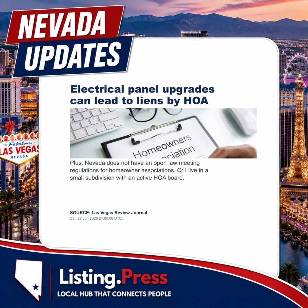 Electrical panel upgrades can lead to liens by HOA
