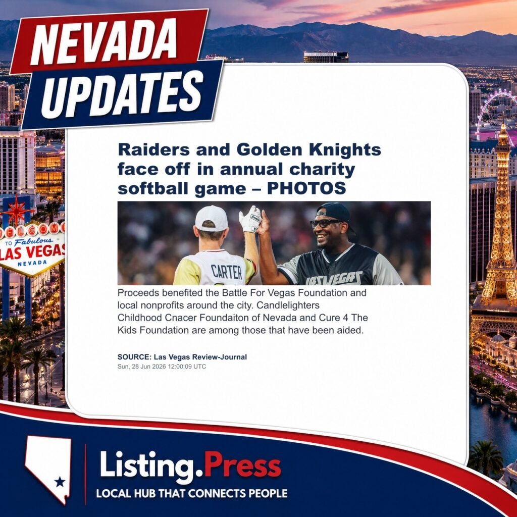 Raiders and Golden Knights face off in annual charity softball game – PHOTOS