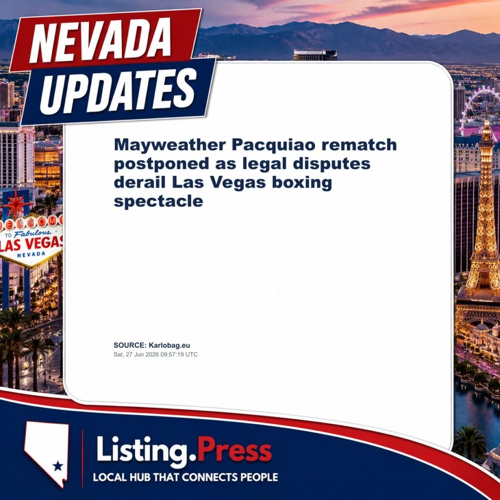 Mayweather Pacquiao rematch postponed as legal disputes derail Las Vegas boxing spectacle