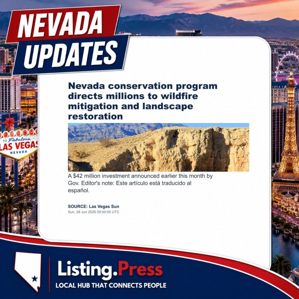 Nevada conservation program directs millions to wildfire mitigation and landscape restoration