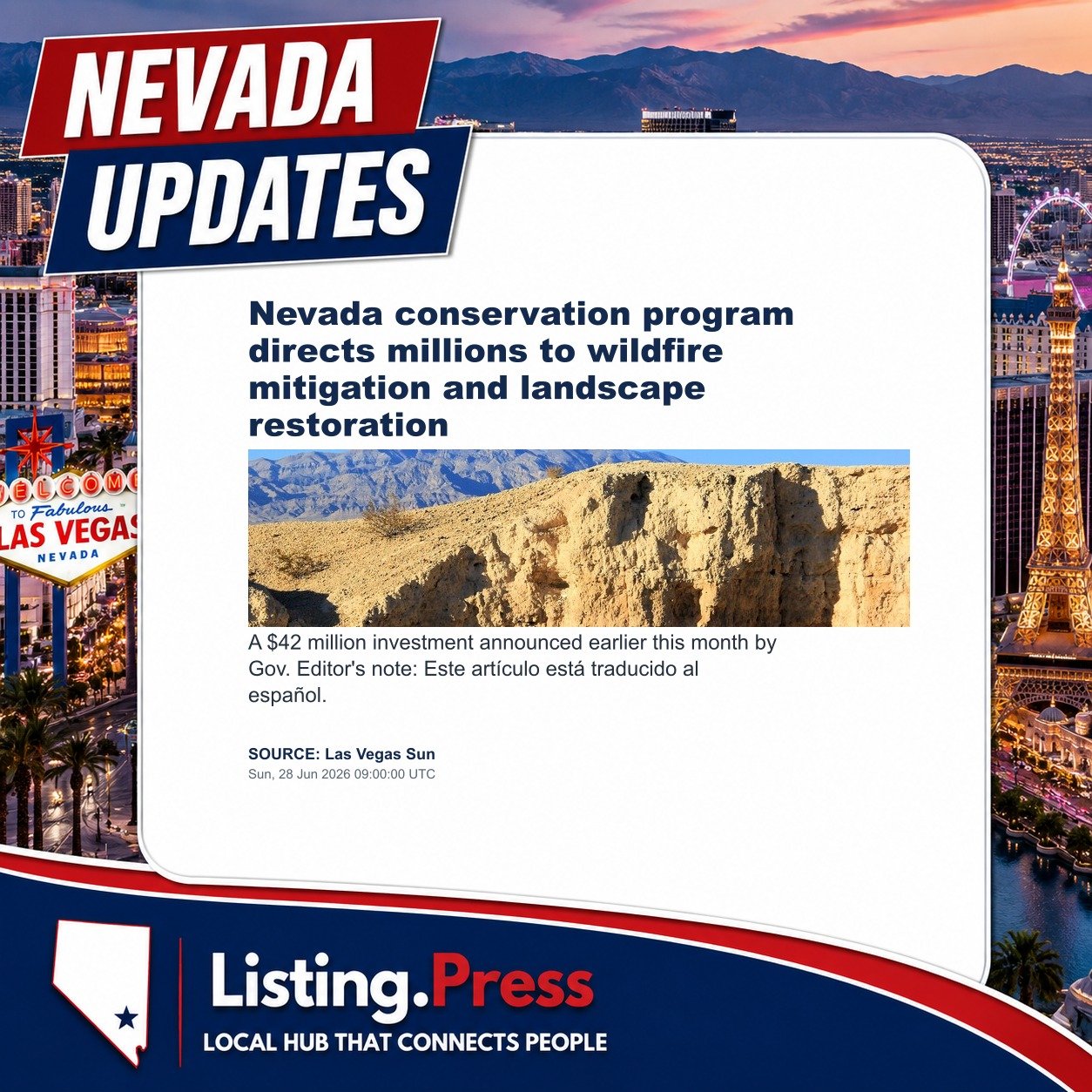 Nevada conservation program directs millions to wildfire mitigation and landscape restoration