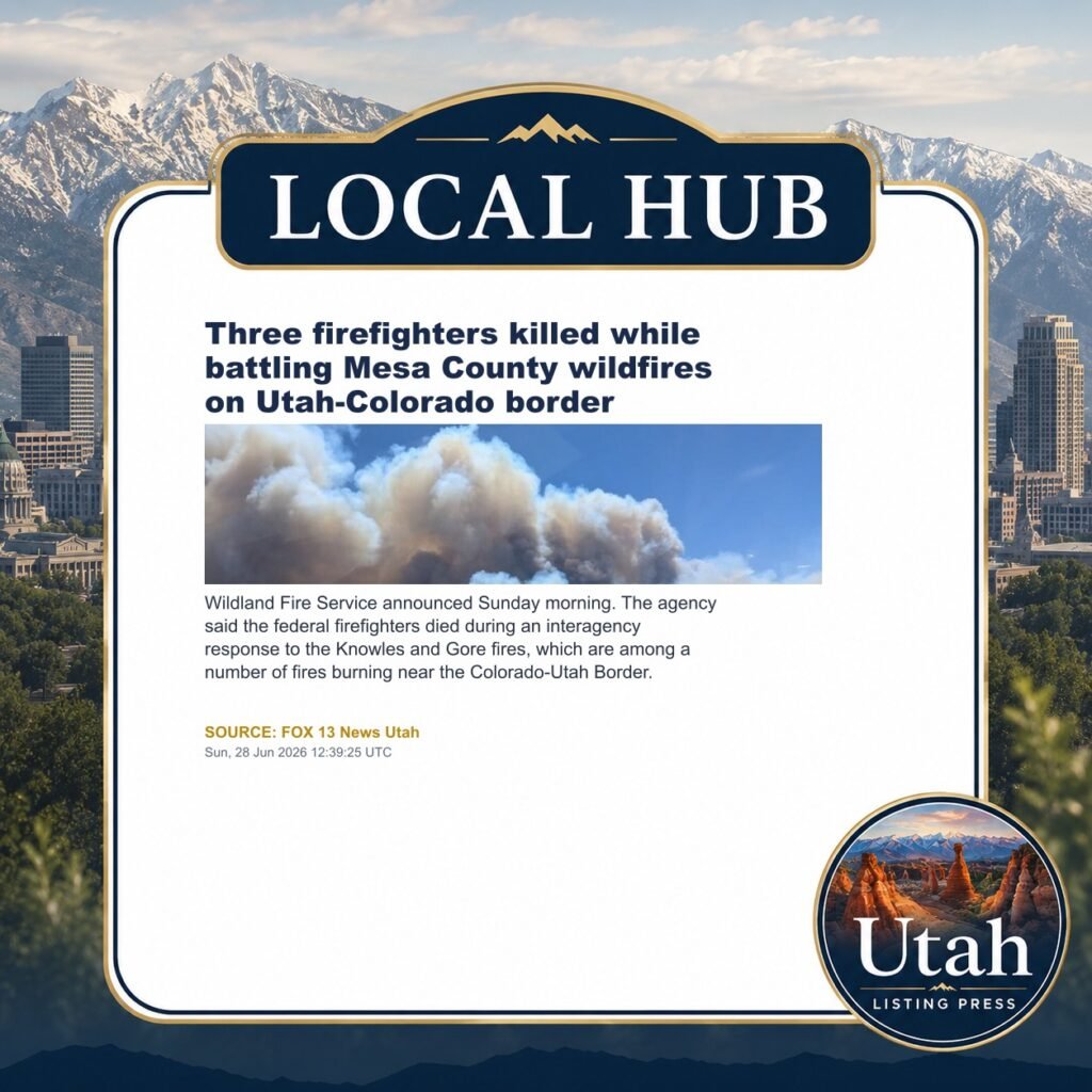 Three firefighters killed while battling Mesa County wildfires on Utah-Colorado border