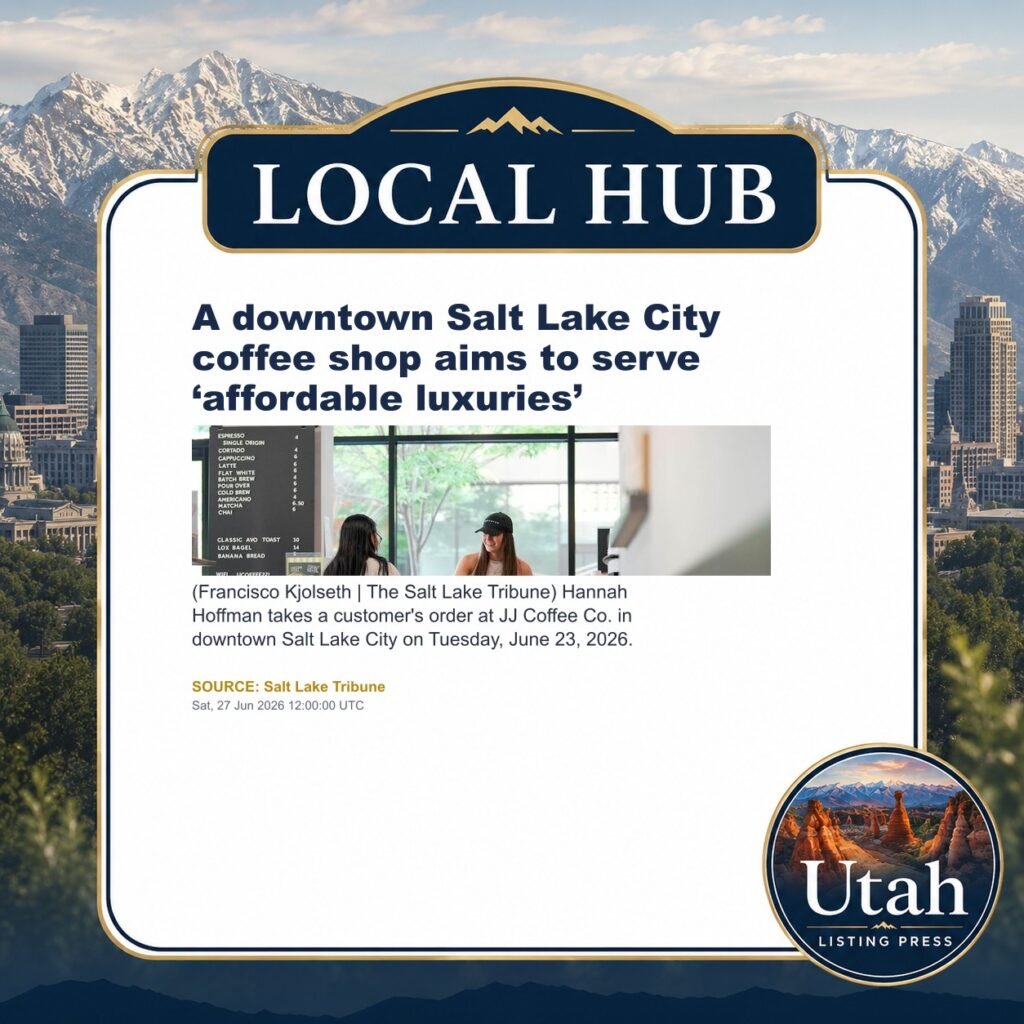 A downtown Salt Lake City coffee shop aims to serve ‘affordable luxuries’