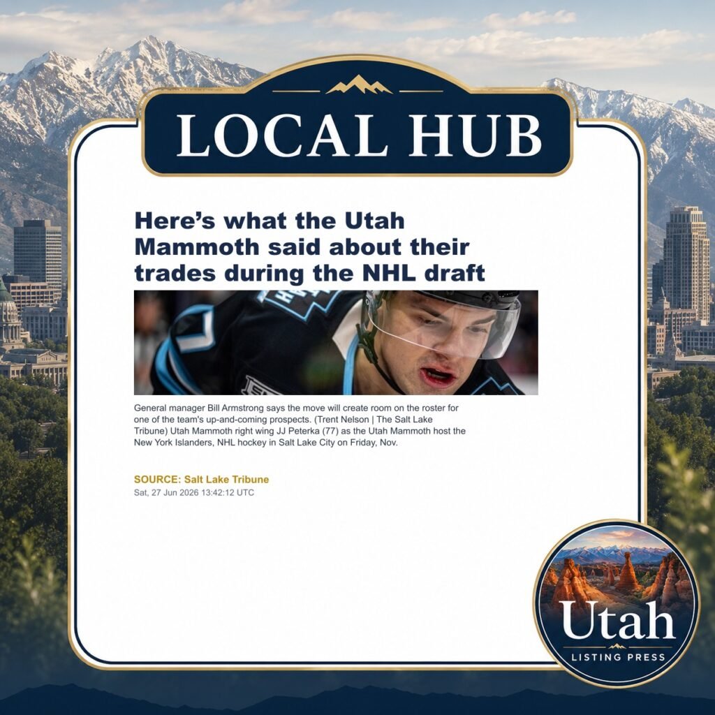 Here’s what the Utah Mammoth said about their trades during the NHL draft