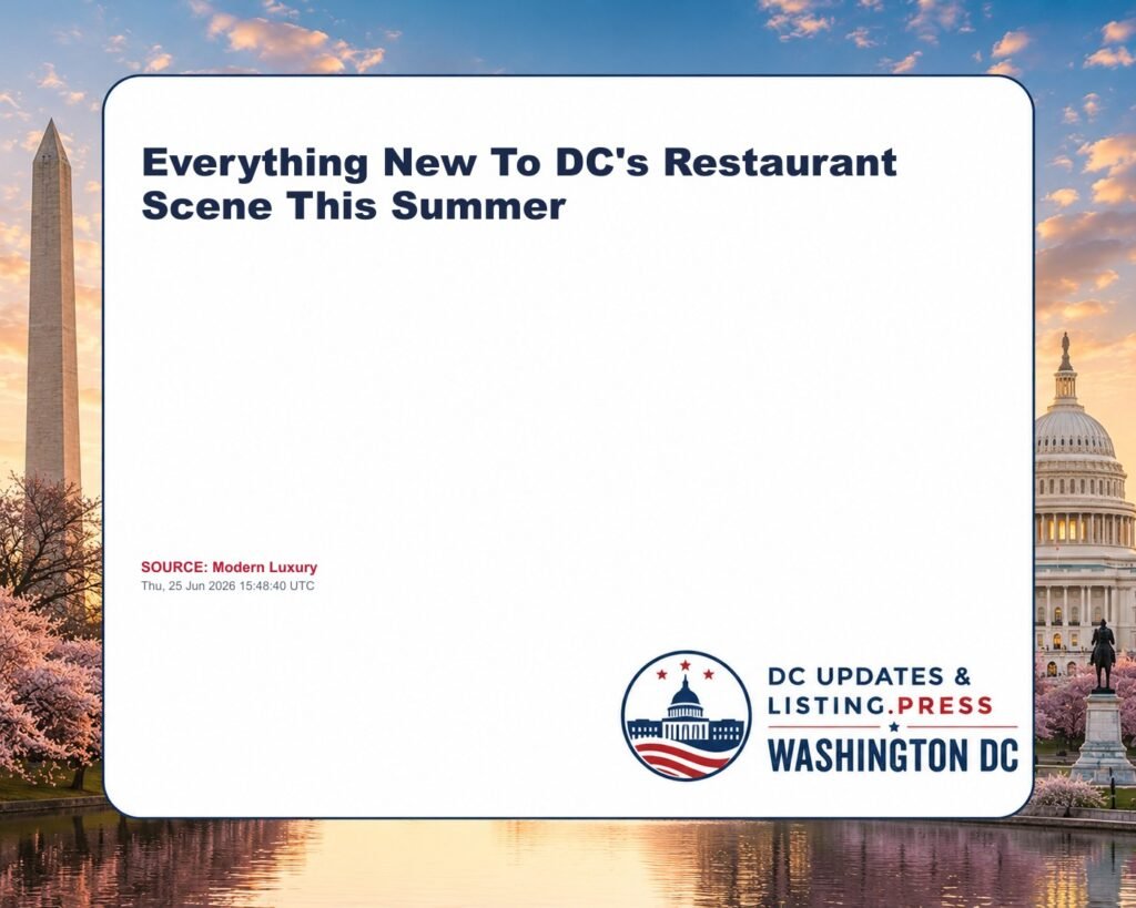 Everything New To DC’s Restaurant Scene This Summer