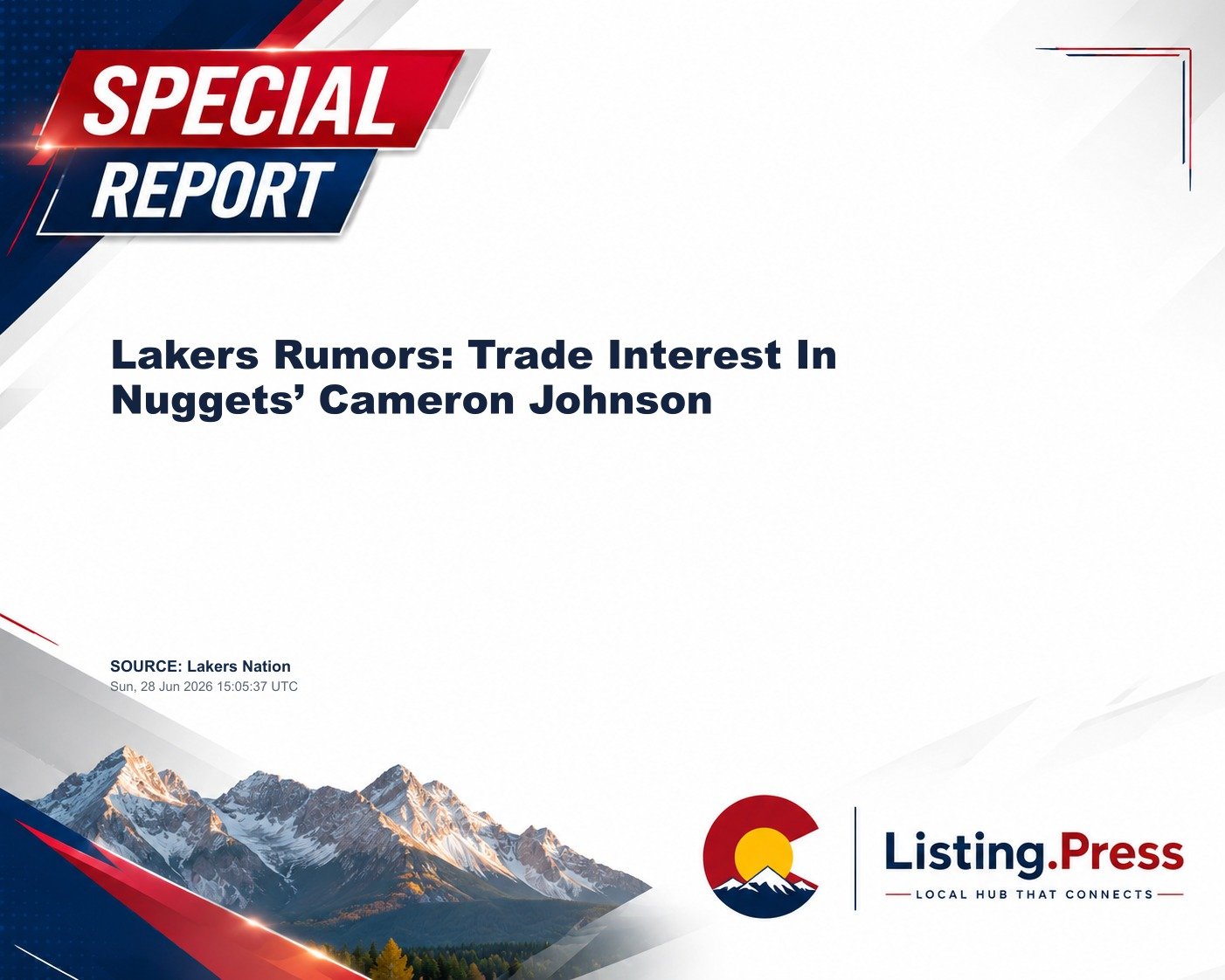 Lakers Rumors: Trade Interest In Nuggets’ Cameron Johnson