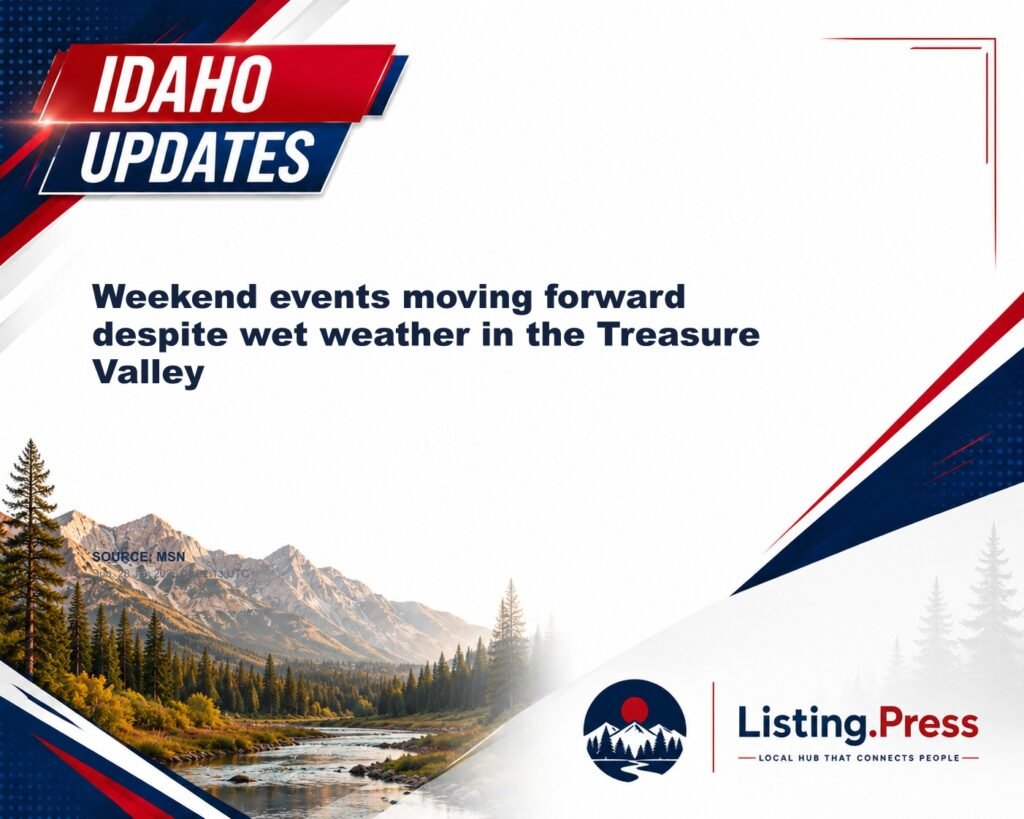 Weekend events moving forward despite wet weather in the Treasure Valley