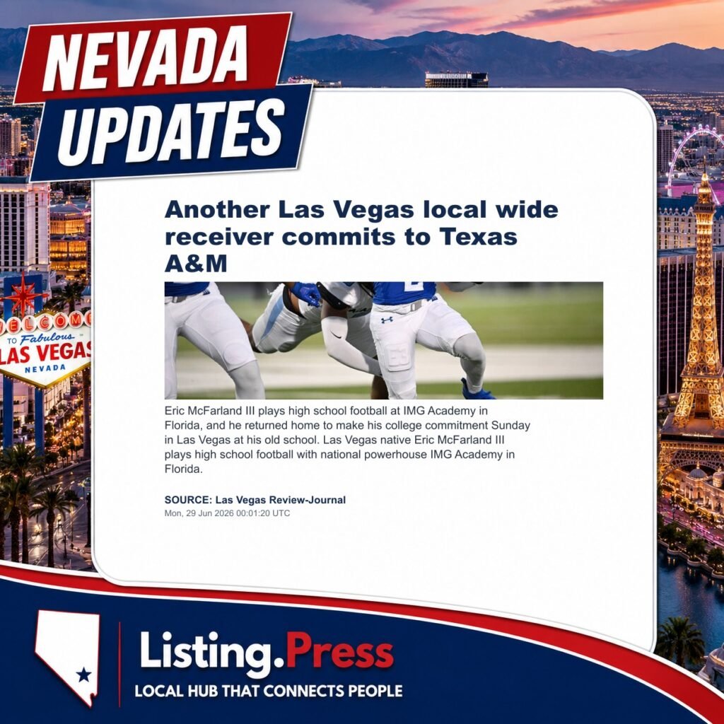 Another Las Vegas local wide receiver commits to Texas A&M