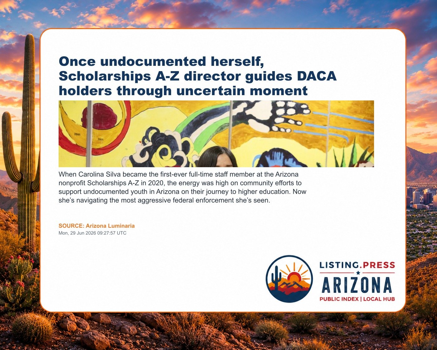 Once undocumented herself, Scholarships A-Z director guides DACA holders through uncertain moment