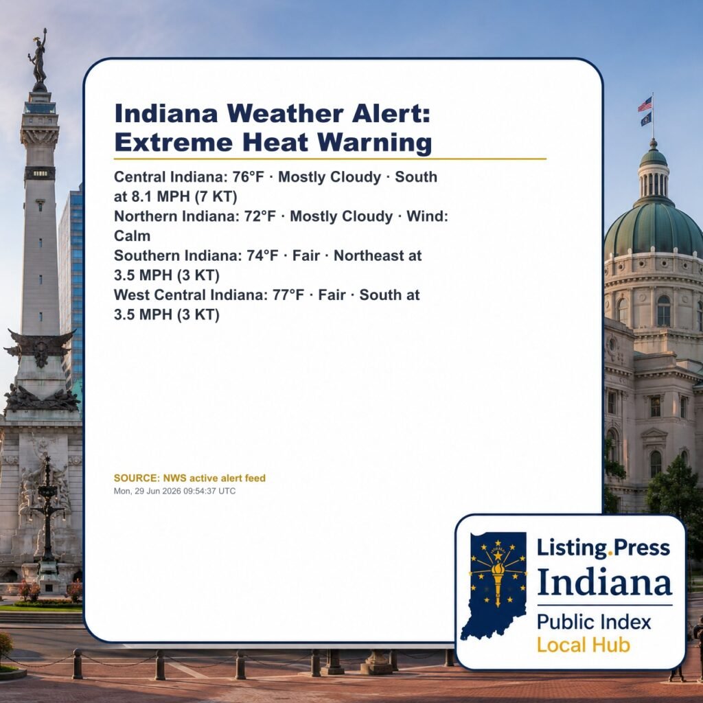 Indiana Weather Alert: Extreme Heat Warning
