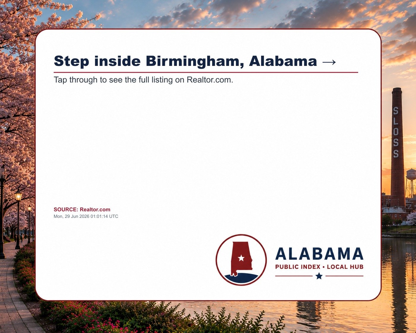 Step inside Birmingham, Alabama →