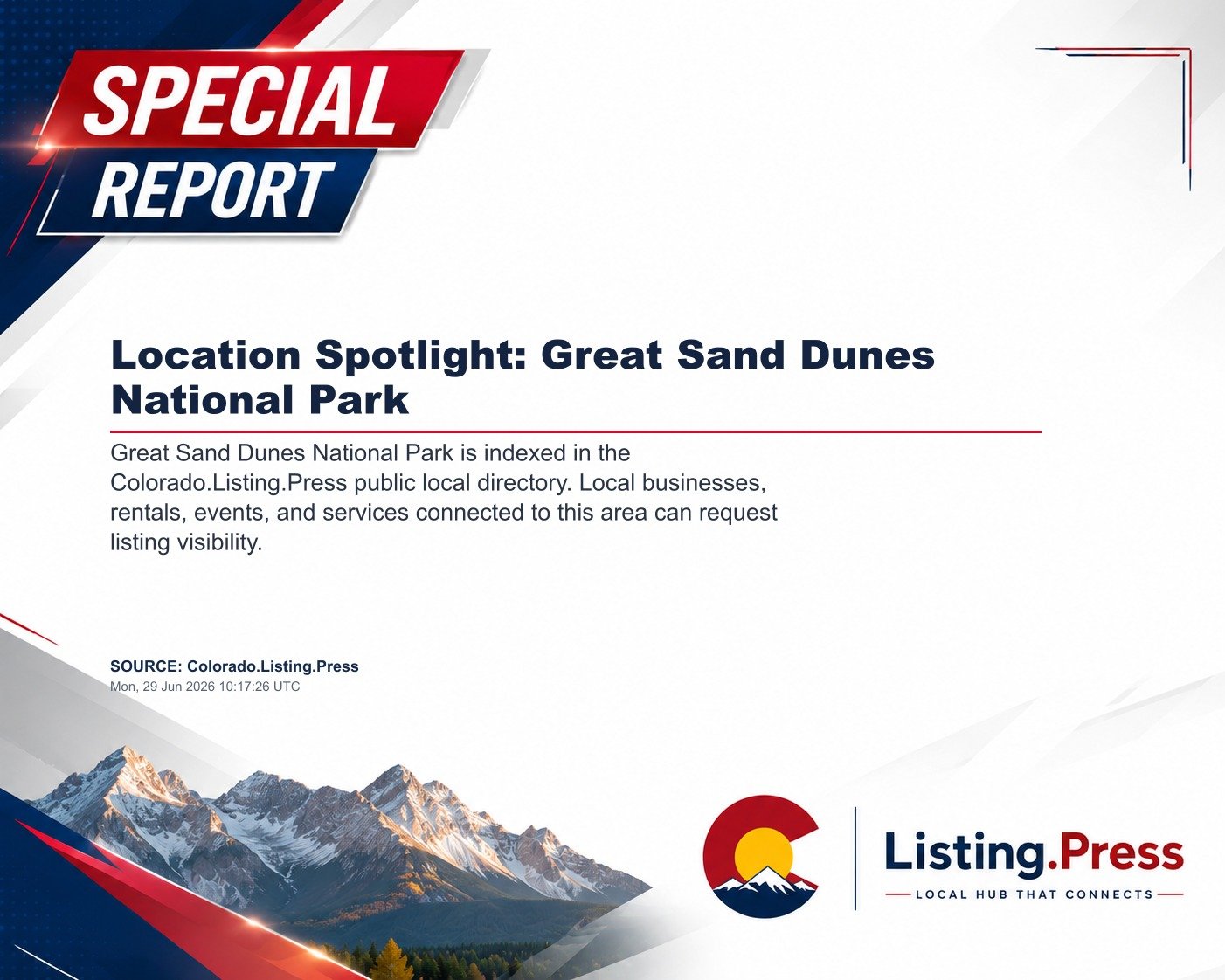 Location Spotlight: Great Sand Dunes National Park