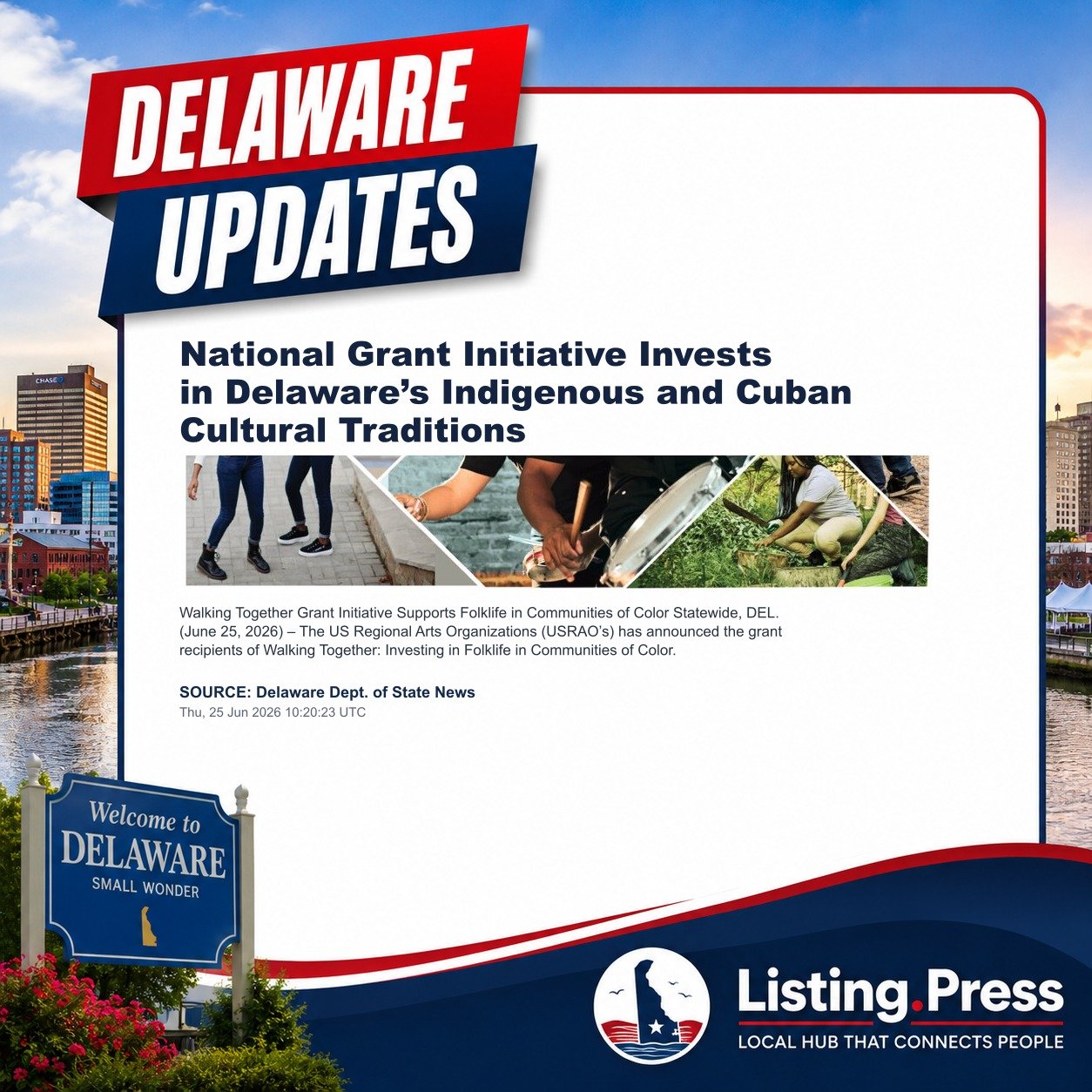 National Grant Initiative Invests in Delaware’s Indigenous and Cuban Cultural Traditions