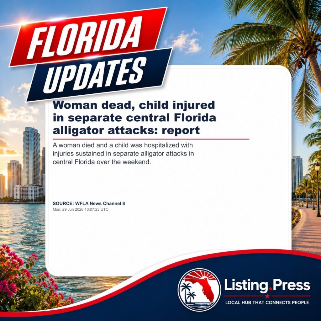 Woman dead, child injured in separate central Florida alligator attacks: report