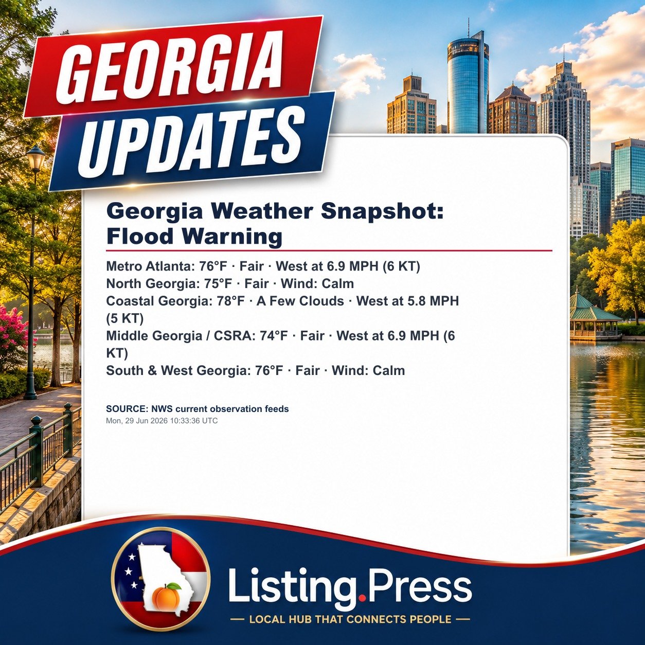 Georgia Weather Snapshot: Flood Warning
