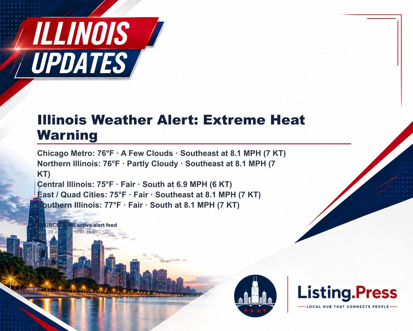 Illinois Weather Alert: Extreme Heat Warning