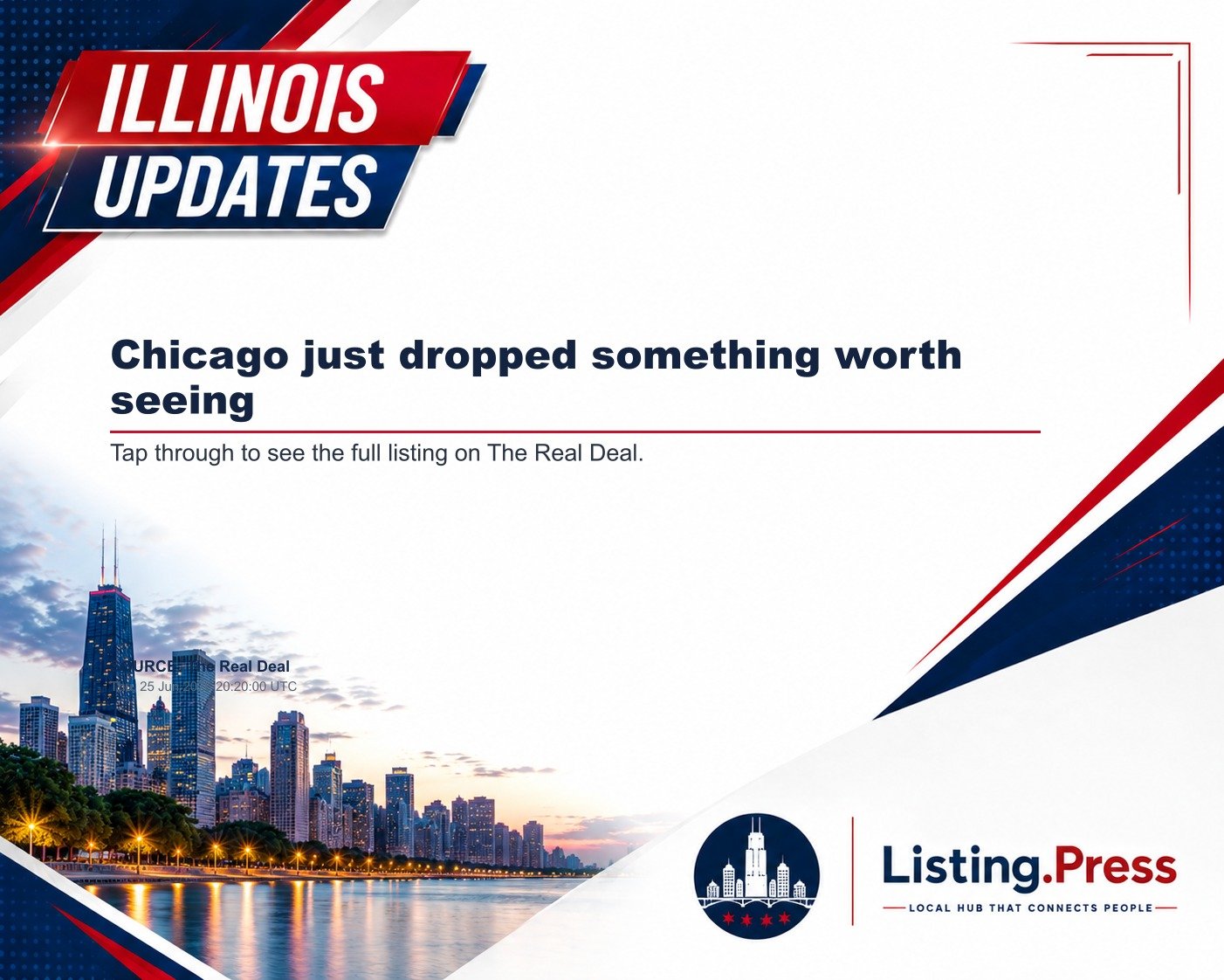 Chicago just dropped something worth seeing