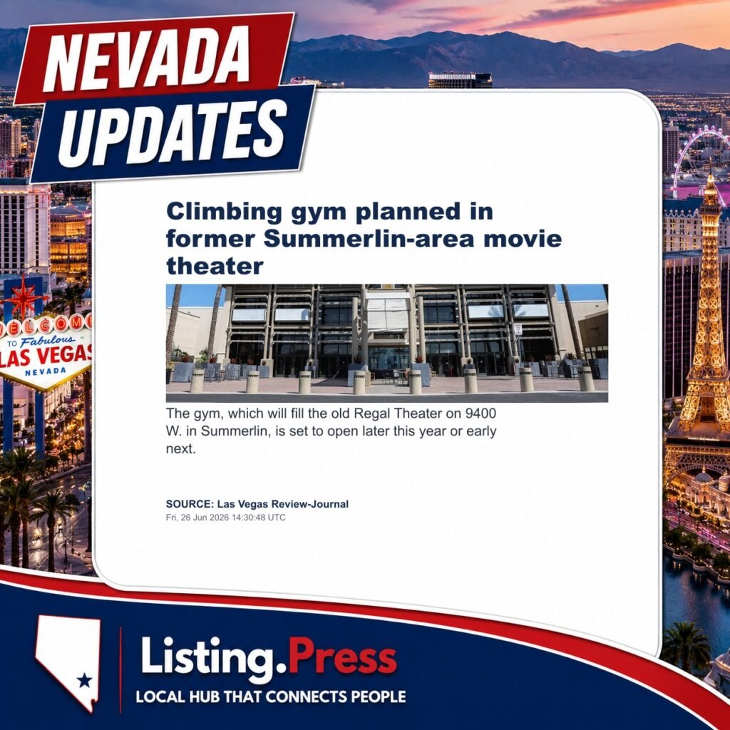 Climbing gym planned in former Summerlin-area movie theater