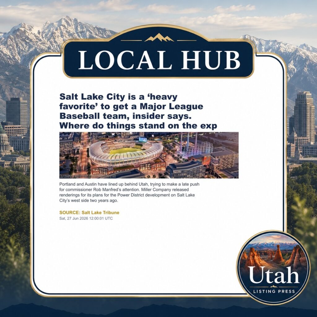 Salt Lake City is a ‘heavy favorite’ to get a Major League Baseball team, insider says. Where do things stand on the exp