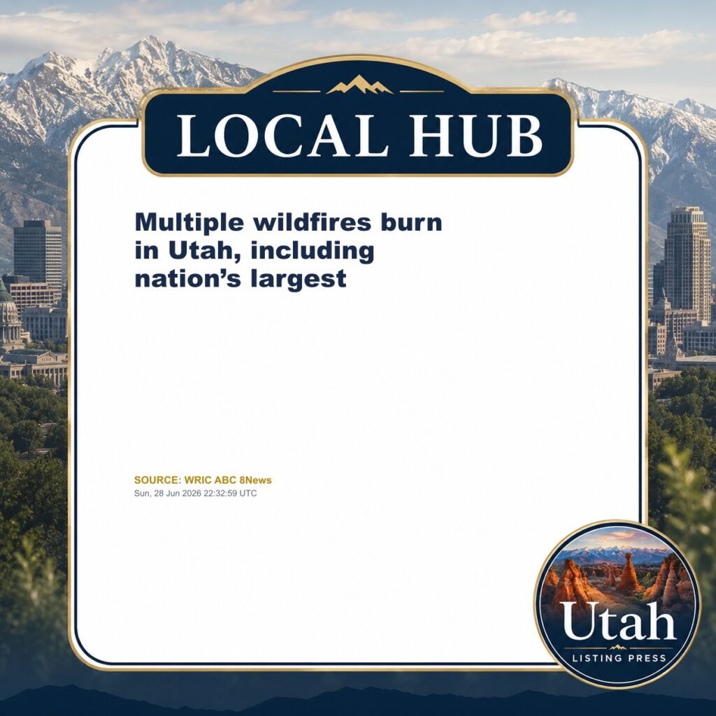 Multiple wildfires burn in Utah, including nation’s largest