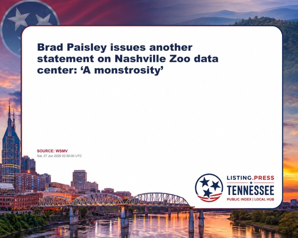 Brad Paisley issues another statement on Nashville Zoo data center: ‘A monstrosity’