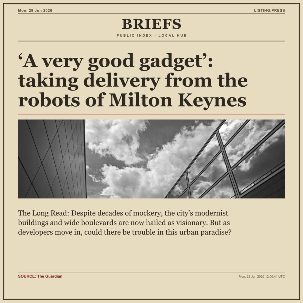 ‘A very good gadget’: taking delivery from the robots of Milton Keynes