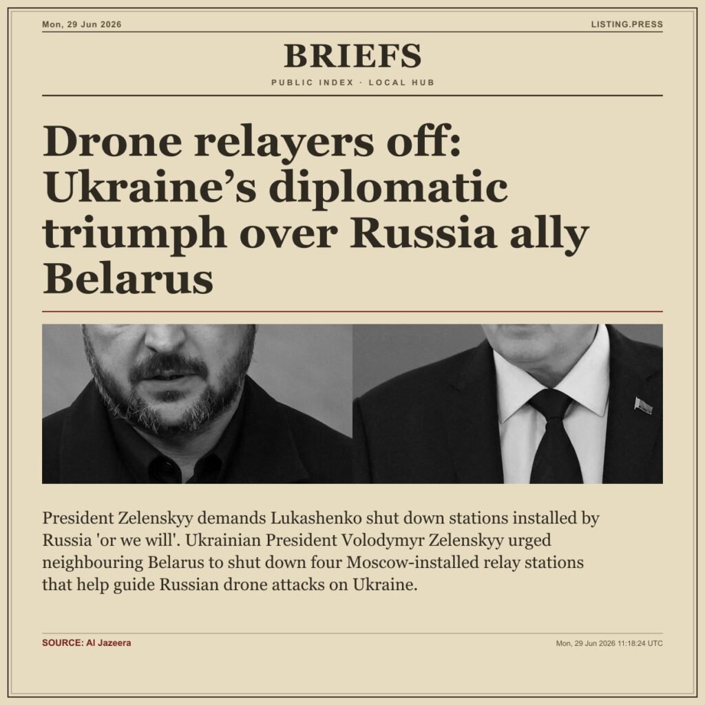 Drone relayers off: Ukraine’s diplomatic triumph over Russia ally Belarus