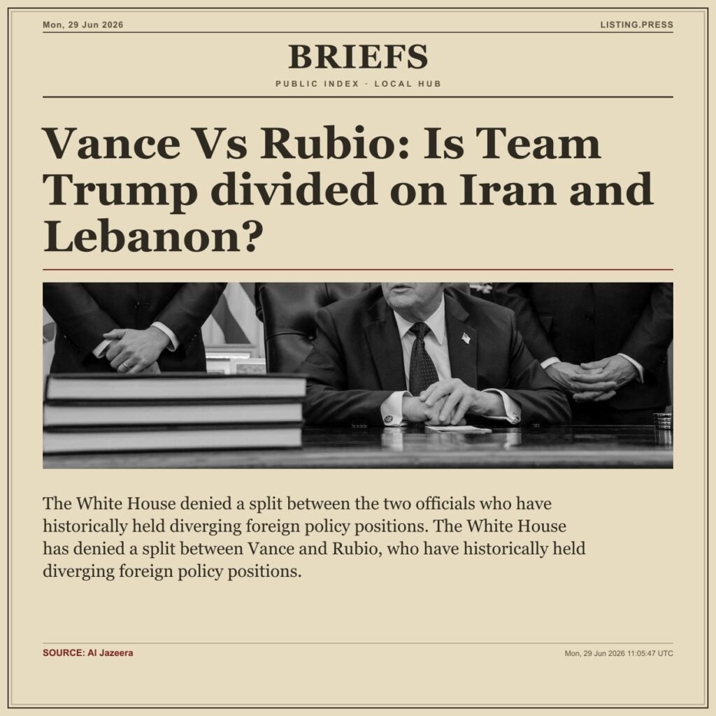 Vance Vs Rubio: Is Team Trump divided on Iran and Lebanon?