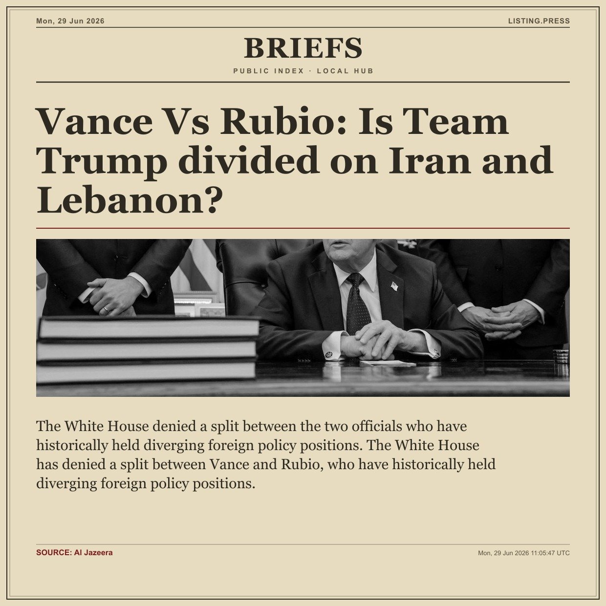 Vance Vs Rubio: Is Team Trump divided on Iran and Lebanon?